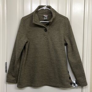 Avalanche 1/4 button up Pullover Women’s Top Size Large